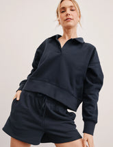 LuxeFleece™ Collared Sweatshirt