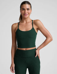 Spacedye™ Slim Racerback Cropped Tank