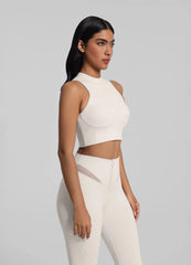 High-Neck Crop Top