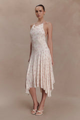 Sylvie Modal Hankie Midi Dress - Floral Ditsy Print