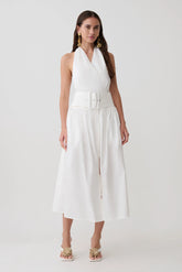 Emery Multi-Wear Cotton Midi Dress - White
