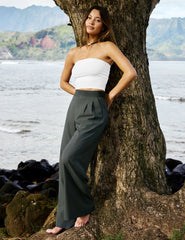 Elasticated Wide Leg Pant 31"