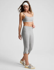 Spacedye™ Mid-Rise Slit Pedal Pusher Legging