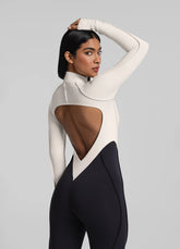 Two-Tone Full-Length Catsuit