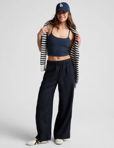 SoftWash Linen Easy Wide Leg Pant 31"