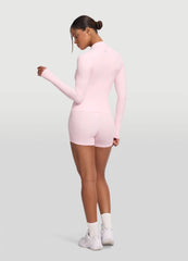 Sleek Zip-Up Long Sleeve Jacket