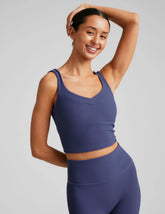Impulse Ribbed Cropped Tank