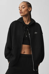 Accolade Full Zip Hoodie - Black