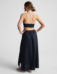 SoftWash Linen Halter Dress