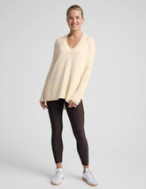 Wool-Cashmere V-Neck Sweater