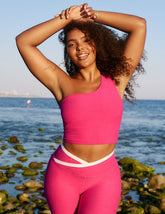 Spacedye™ The Bold Shoulder Cropped Tank