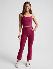 Spacedye™ Pintuck Kick Flare High Waisted Pant