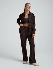 Breathe Easy Ribbed Wide Leg Pant