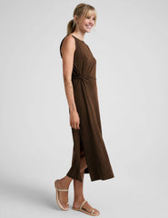 Rotation Side Twist Midi Dress