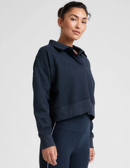 LuxeFleece™ Collared Sweatshirt