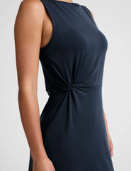 Rotation Side Twist Midi Dress