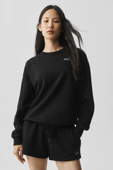 Accolade Crew Neck Pullover - Black