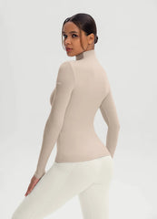 Mock Neck Long Sleeve Top
