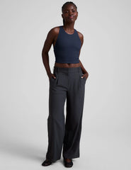 Refocus Ribbed Cropped Tank