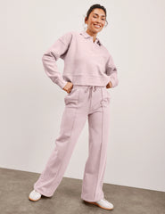 LuxeFleece™ Pintuck Wide Leg Pant