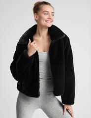 On The List Faux Fur Jacket