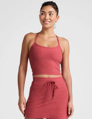 Spacedye™ Slim Racerback Cropped Tank