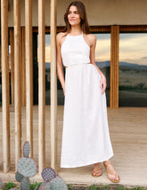 SoftWash Linen Halter Dress
