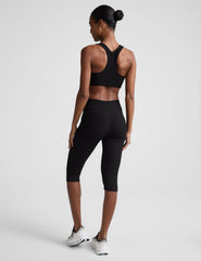 Impulse Ribbed V-Waist Pedal Pusher Legging