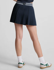 If You Pleats Tipped Elastic Mini Skirt