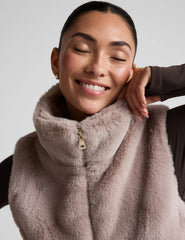On The List Faux Fur Vest