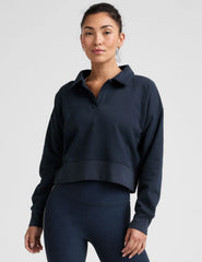 LuxeFleece™ Collared Sweatshirt