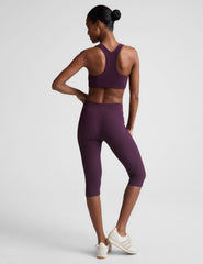 Impulse Ribbed V-Waist Pedal Pusher Legging