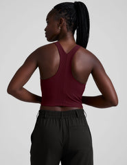 Refocus Ribbed Cropped Tank