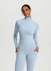 Mock Neck Long Sleeve Top