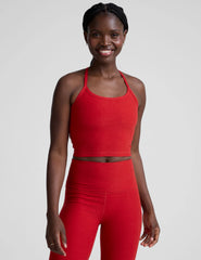Spacedye™ Slim Racerback Cropped Tank