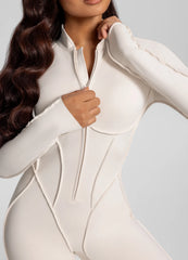 Flared Closed-Back Catsuit