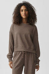Muse Crew Neck Pullover - Java Brown Heather