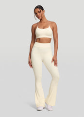 High-Waisted Flared Leggings
