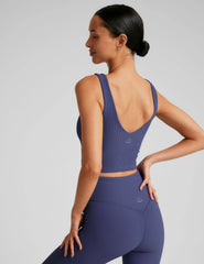 Impulse Ribbed Cropped Tank