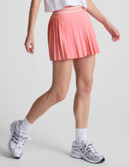 If You Pleats Tipped Elastic Mini Skirt
