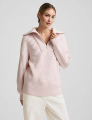 Wool Blend Collared Pullover