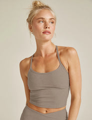 Spacedye™ Slim Racerback Cropped Tank