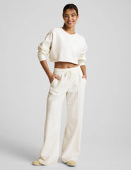 LuxeFleece™ Pintuck Wide Leg Pant