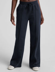 LuxeFleece™ Pintuck Wide Leg Pant