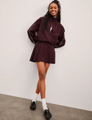 Score Pleated Skirt