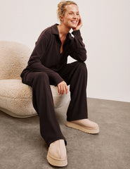 Breathe Easy Ribbed Wide Leg Pant