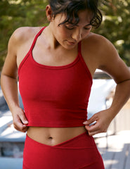 Spacedye™ Slim Racerback Cropped Tank