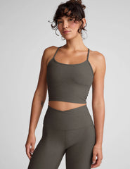 Spacedye™ Slim Racerback Cropped Tank