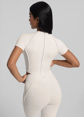Contour Stitch Crop Top