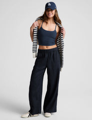 SoftWash Linen Easy Wide Leg Pant 31"